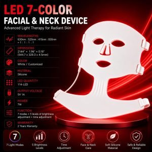 LED 7 Color Facial & Neck Mask